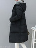 Hooded Pocket Quilted Plain Longline Padded Coat