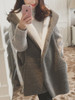 Hooded Pocket Faux Fur Coat Hooded Pocket Faux Fur Coat