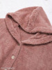 Hooded Decorative Buttons Plain Coat