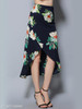 Bowknot Floral Printed Maxi Skirt