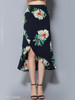 Bowknot Floral Printed Maxi Skirt