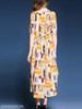 Round Neck Printed Maxi Dress