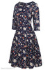 Round Neck Printed Maxi Dress