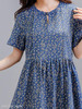 Round Neck Printed Maxi Dress