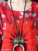 Round Neck Printed Maxi Dress