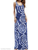 Round Neck Printed Maxi Dress