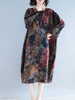 Round Neck Printed Maxi Dress