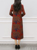 Round Neck Printed Maxi Dress