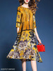 Round Neck Printed Maxi Dress