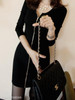 Round Neck Plain Bodycon Dress
