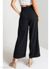 Belt High Rise Waist Wide Leg Pant