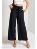 Belt High Rise Waist Wide Leg Pant