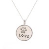 Glow In The Dark Paw Love Necklace