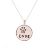 Glow In The Dark Paw Love Necklace