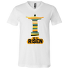 He is Risen3005 Unisex Jersey SS V-Neck T-Shirt