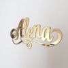 sign acrylic gold