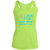 Personalized I Run For Ladies Tank