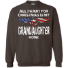 Grandaughter Christmas Printed Crewneck Pullover Sweatshirt  8 oz