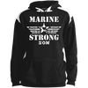 Marine Son Shoulder Colorblock Pullover