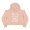 Dogs Are My Favorite People Crop Hoodie