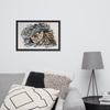 Hidden Cat Framed Poster