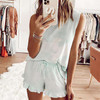 Sleeveless Tie-dye Short Set