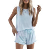 Sleeveless Tie-dye Short Set