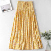 Daisy Print Shirred Two Piece Skirt Set