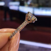 Fashion Luxury Women Engagement Jewelry Silver Color Full Round Zircon Female Wedding Finger Ring