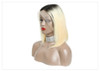 Star (13x6 Lace Front Silky Straight 1b/613 Ombre Rooted Blonde Bob Lob 100% Remy HH 150% & 180% Density)