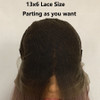 Blue (Ombre Rooted Blue Silky Straight Synthetic Heat Safe 13x6 LF Long Wig)