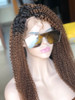 Lady B (Brazilian Curly Ombre Roots 100% Remy Human Hair LF Wig 3" Parting, 10"-24" Choose Density)