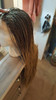 Bailey (Blonde Ombre Dark Rooted Lace Front Long Micro Braided Heat Safe Synthetic Wig)
