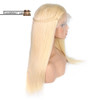 Cecelia (Silky Straight 613 Blonde 100% Remy Human Hair 13x3 LF Wig 8"-20" Avail.)