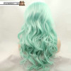 Chris Mint (20"-28" Body Wave Mint Green Synthetic Heat Safe Lace Front Wig)