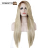 Della (18"-30" Straight Ombre Subtle Rooted Blonde Synthetic Heat Safe Lace Front Wig)