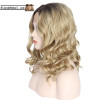 Madge (14" Body Wave Ombre Rooted Neutral Blonde Synthetic Heat Safe Lace Front Wig)