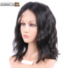 Missy (Wavy Natural Black 100% Human Hair Lace Front Wig w/ 6" Parting, 10-18 Inches available)