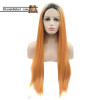 LeeLee (20"-30" Silky Straight Orange Ombre Synthetic Lace Front Wig)