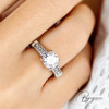 Devoted Crystal Bridal Ring Set