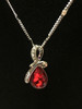 Teardrop crystal pendant - Red