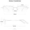 Titanium Reading Glasses Anti Blue Light