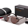 Steampunk Round Sunglasses Retro