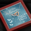 You Give Me Butterflies | Two Heart Necklace