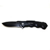 Black stainless steel folding knife survival, hunting, bushcraft