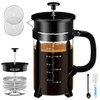 French Press Coffee Maker (8 cups, 34 oz), Stainless Steel Coffee Press