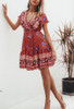 Bohemian Print Mini Dress
