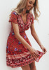 Bohemian Print Mini Dress