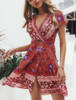 Bohemian Print Mini Dress