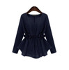 Women Long Sleeves Peplum Blous